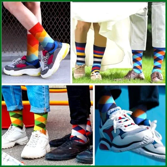36 Pairs Cotton Crew Socks Random Pattern Unisex Bulk Pack